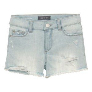DL 1961 Kids' Ross High Waist Cutoff Denim Shorts Size 12